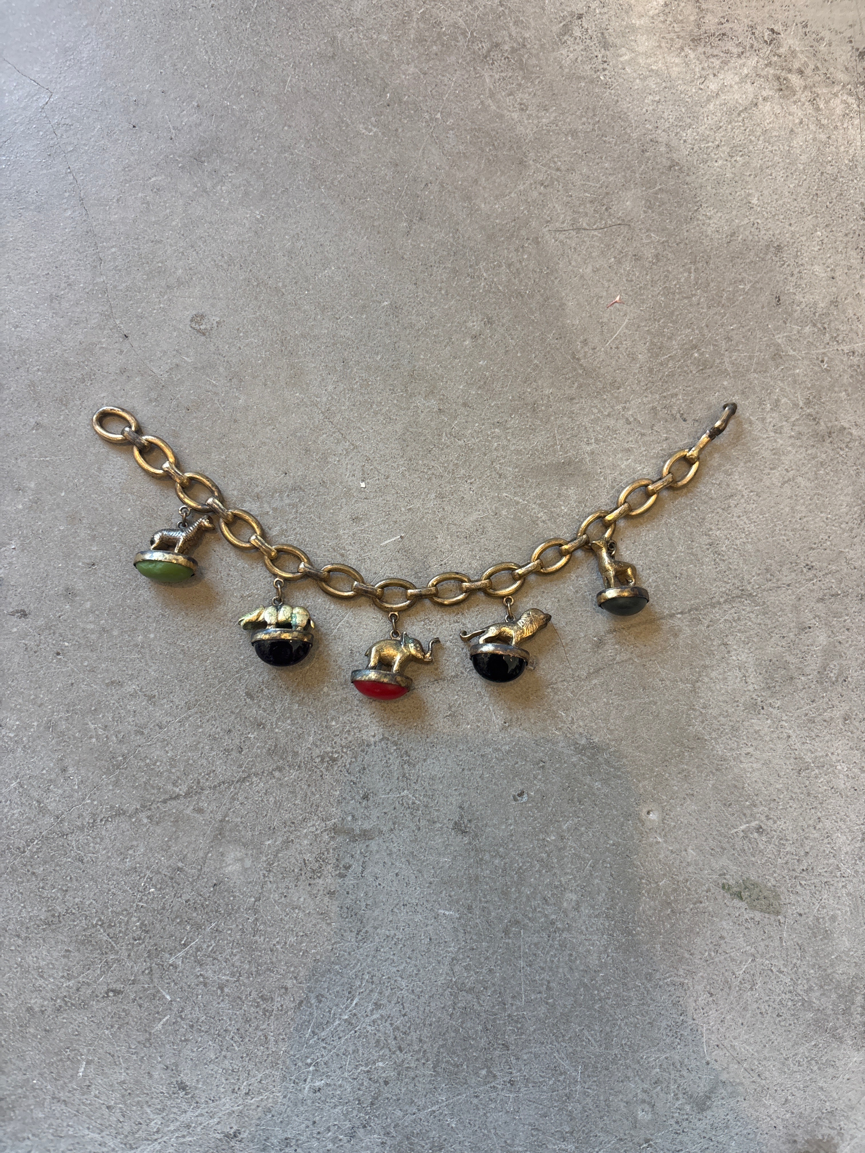 1950s Animal Charm Bracelet