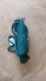 Leather Woven Tassel Bag