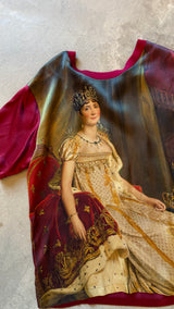 Josephine Bonaparte Print Silk T-Shirt