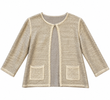 Metallic Linen Cardigan