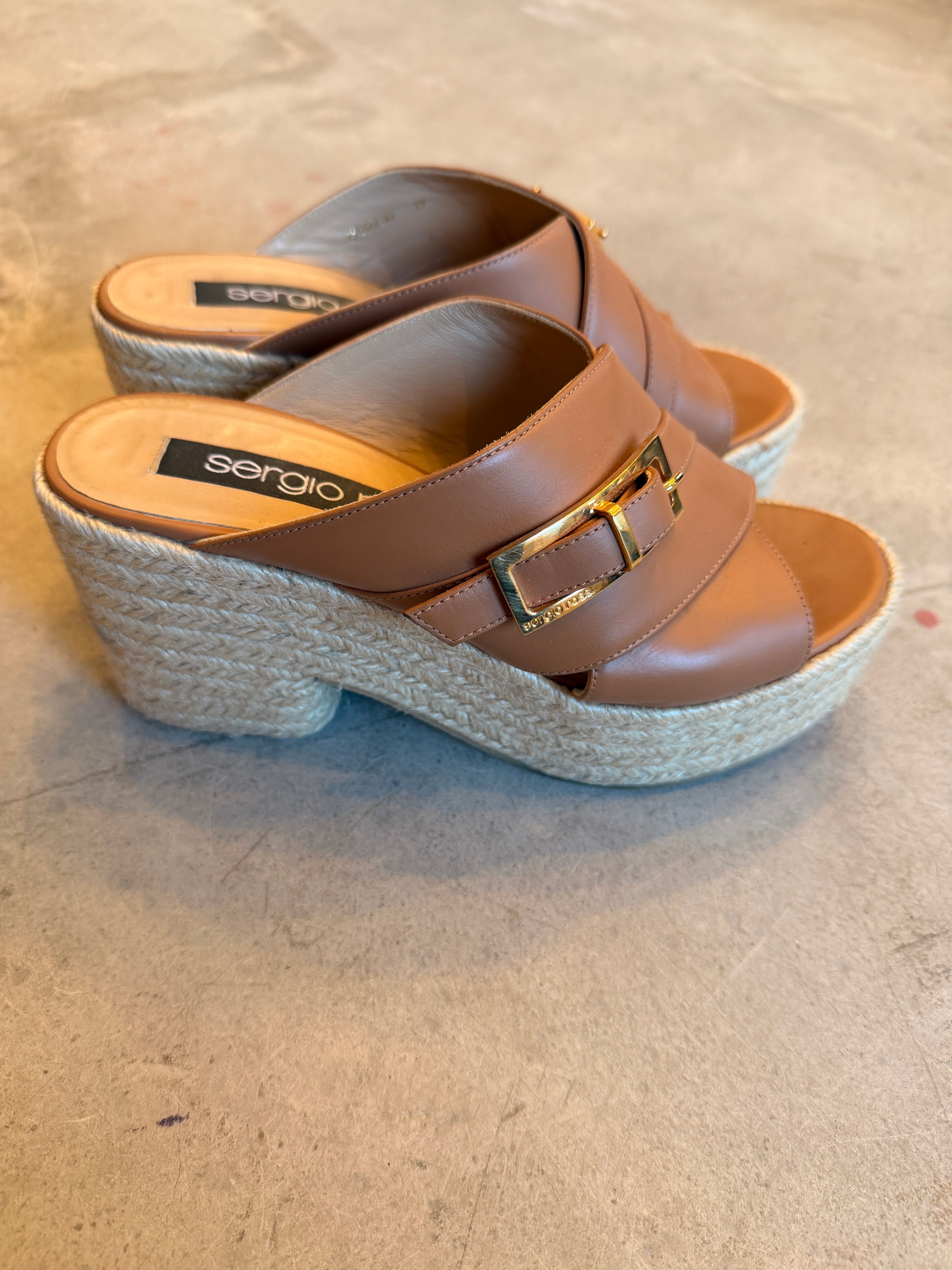 Tan Wrap Sandals