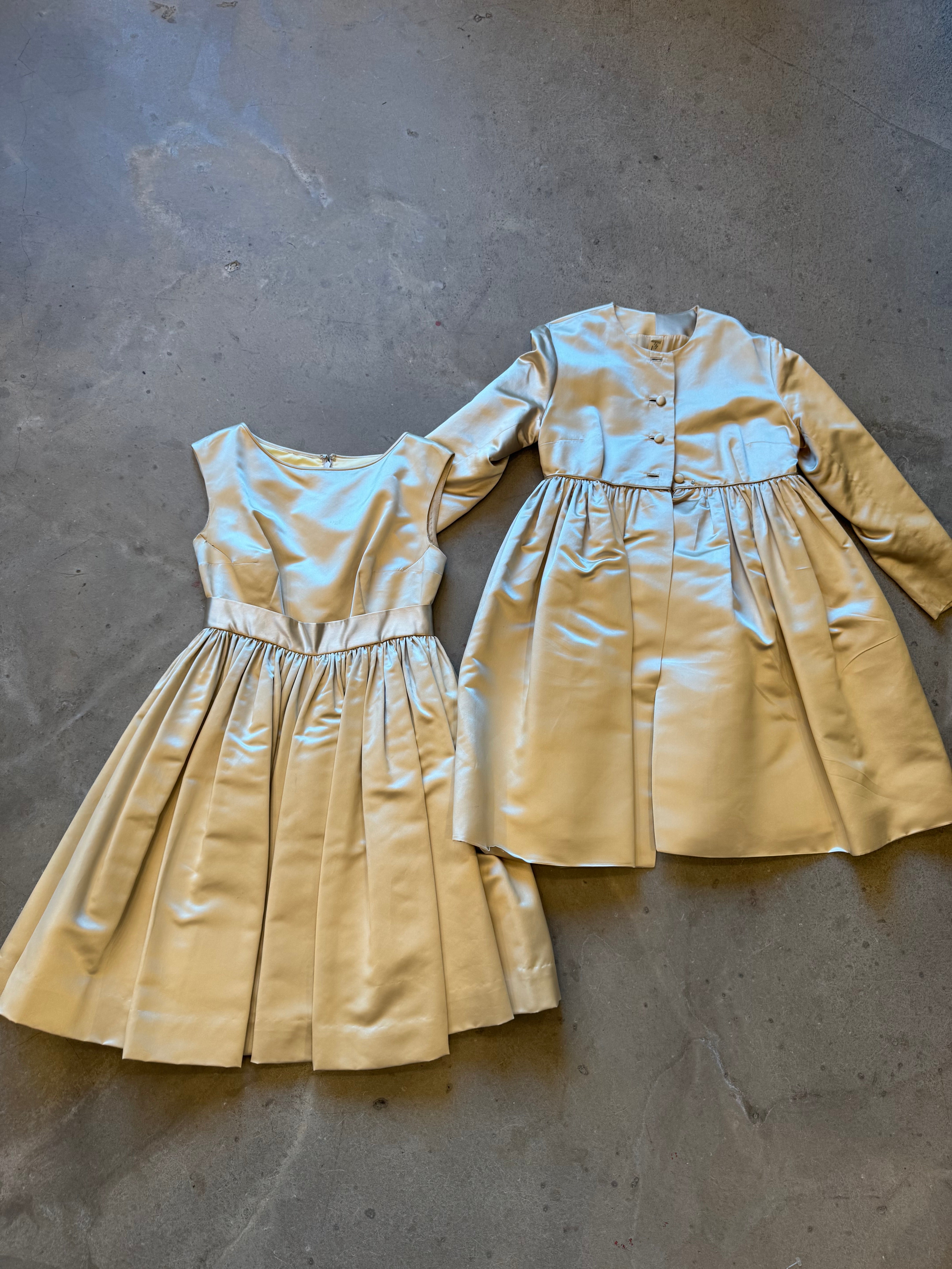 Silk Dress and Jacket Cocktail Set