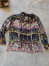 Paisley and Metallic Blouse