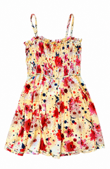 Vintage Silk Floral Dress