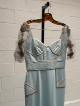 Baby Blue and Gold Gown