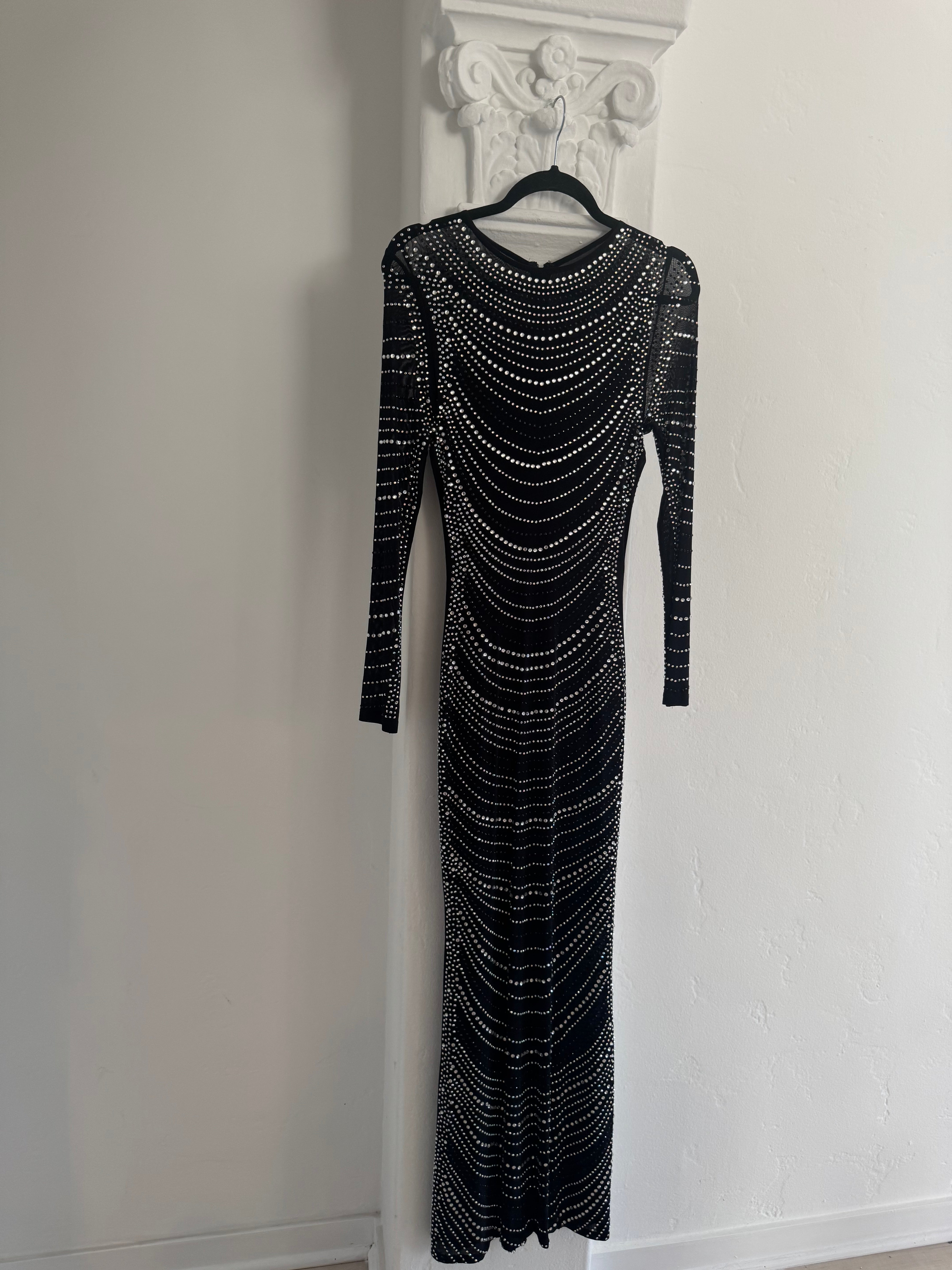 Sheer Rhinestone dress