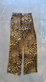 Leopard Silk Pants