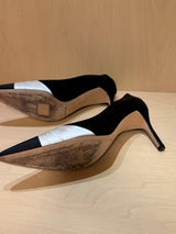 Black and White Satin Heels (39)