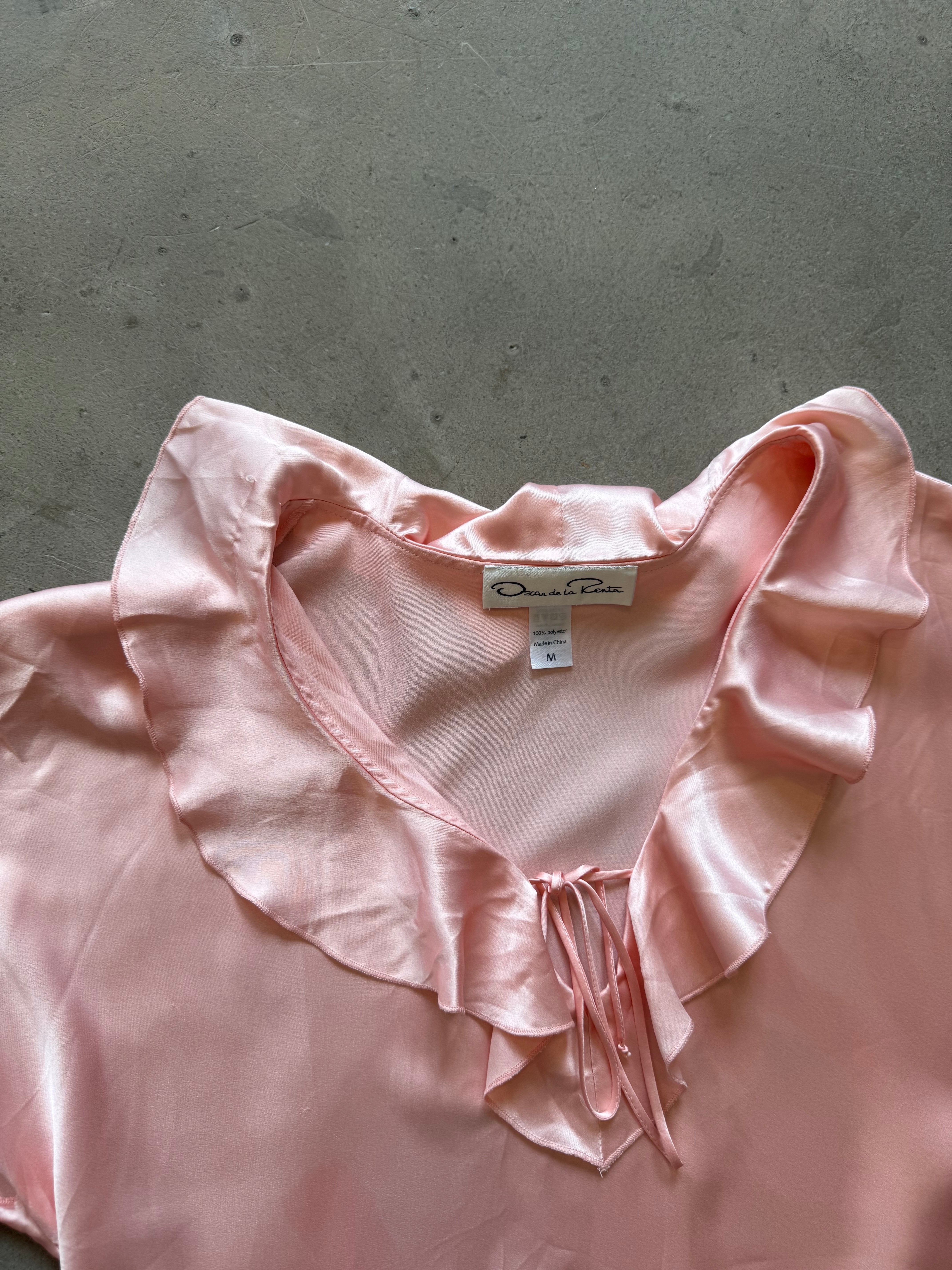 Mini Silky Ruffle Dress