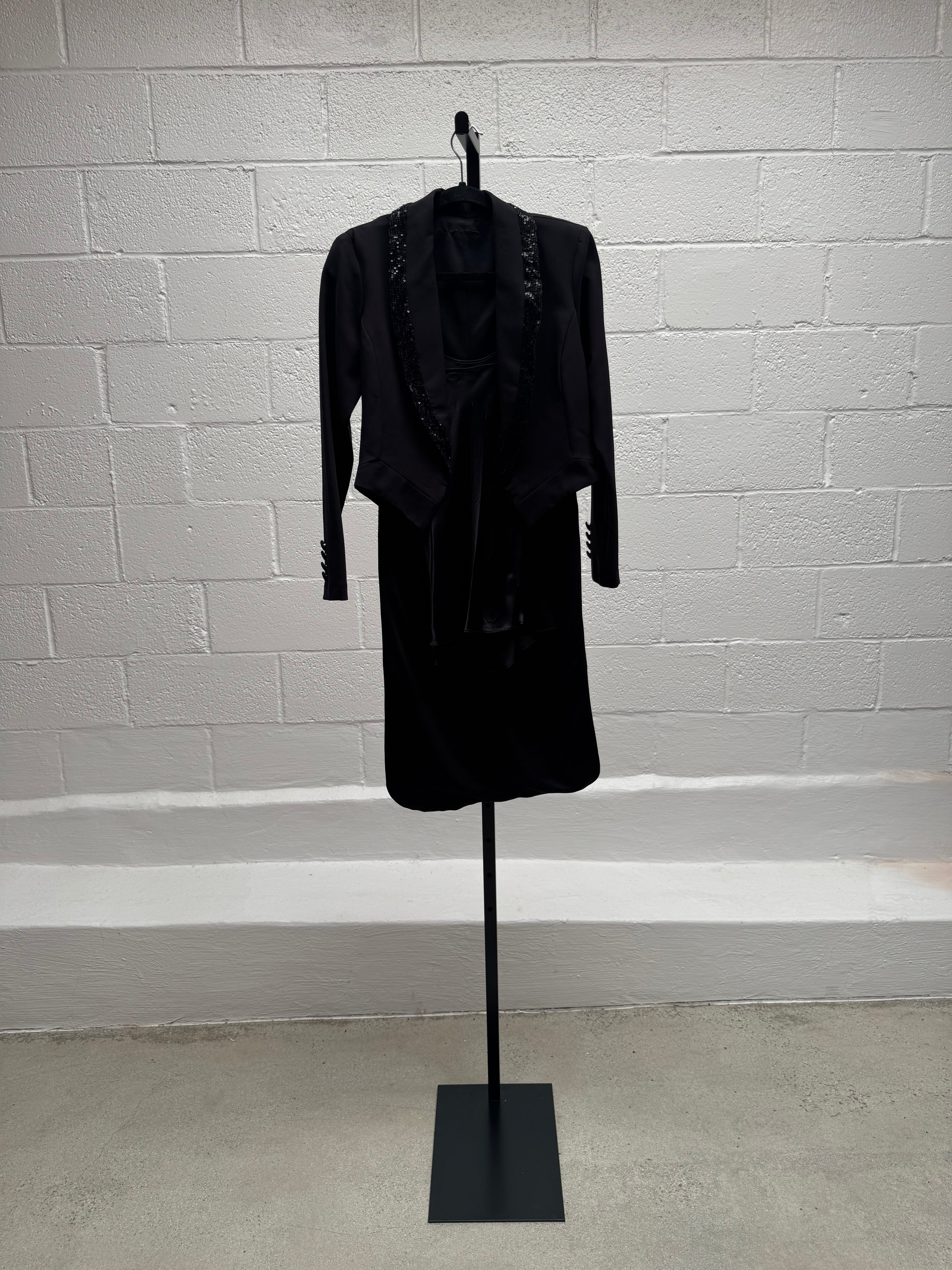 Tuxedo Jacket with Silk Slip