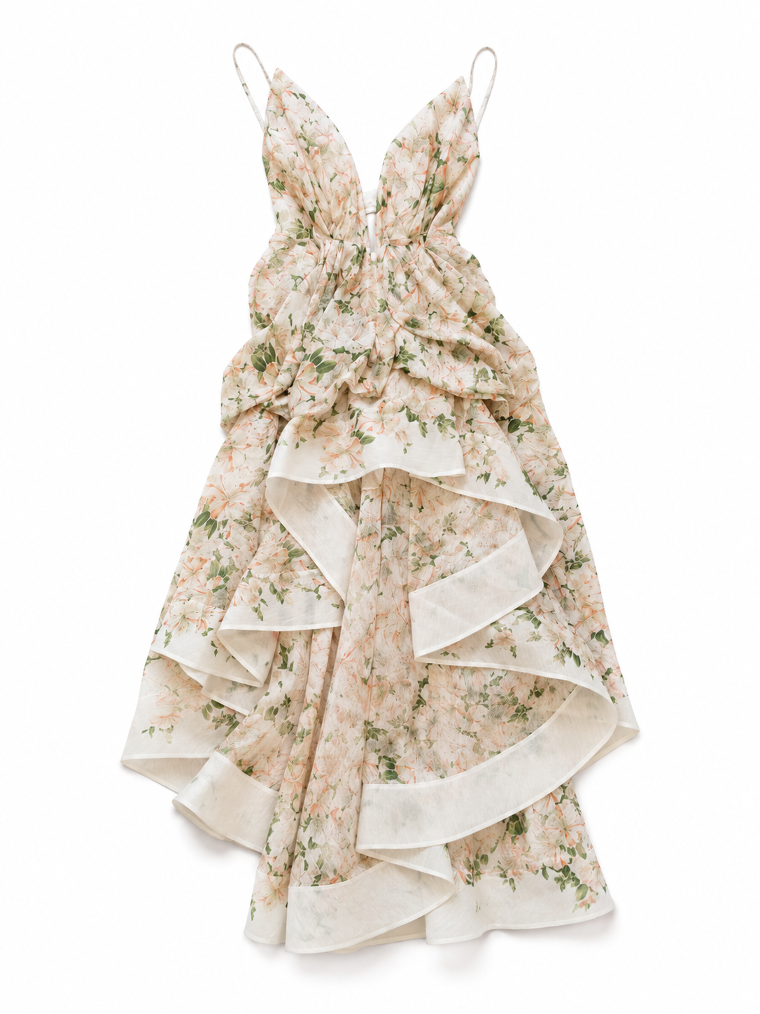 Strapless Asymmetrical Gown