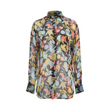 Fruit and Floral Chiffon Shirt