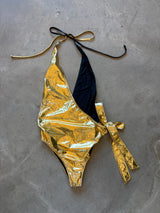 Gold and Black Bodysuit ss2019
