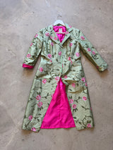 Rose Painted Vintage Silk Jacket