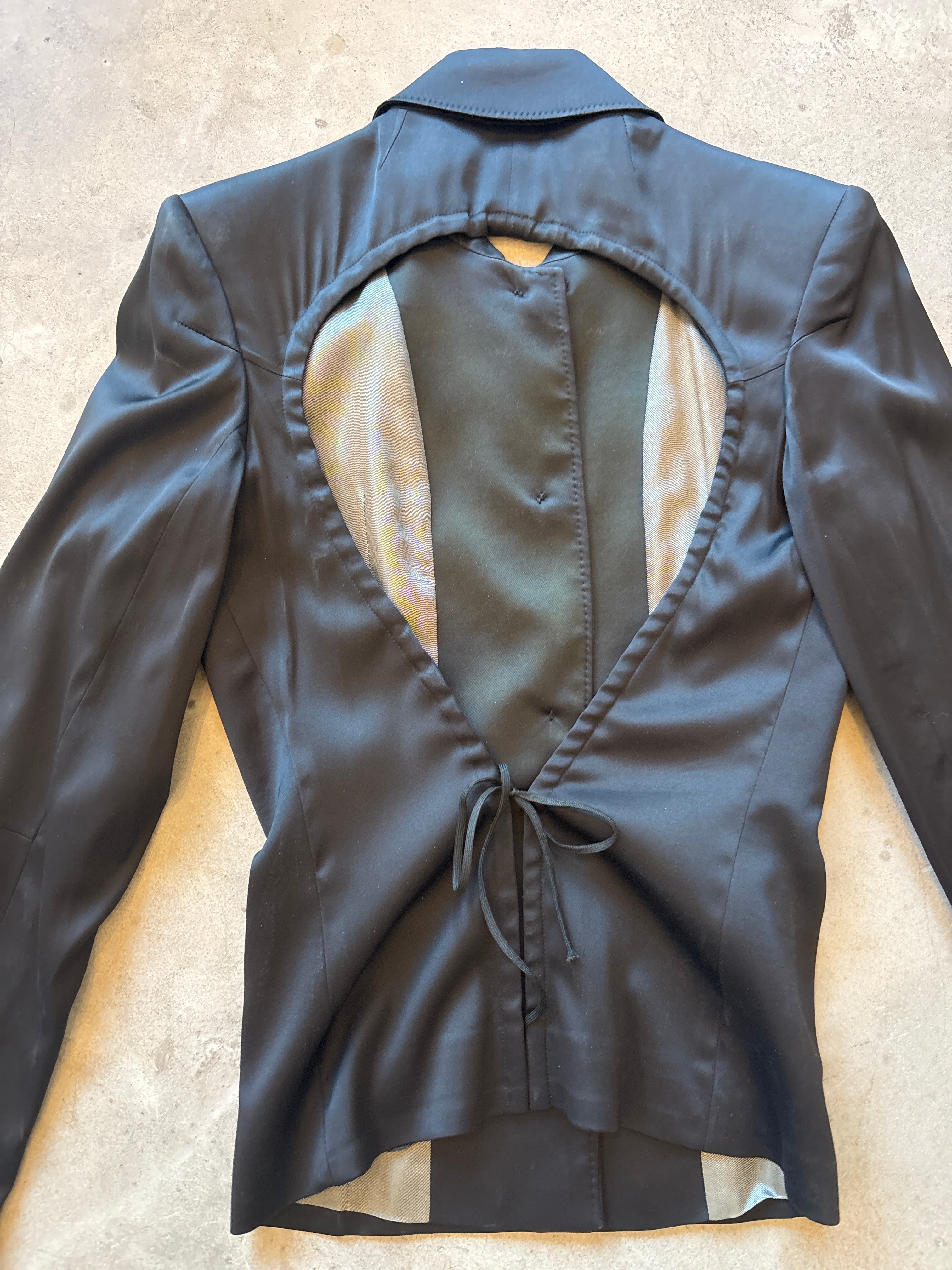 Backless Black Jacket