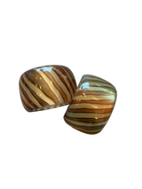 Set of Zebra Lucite Bangle