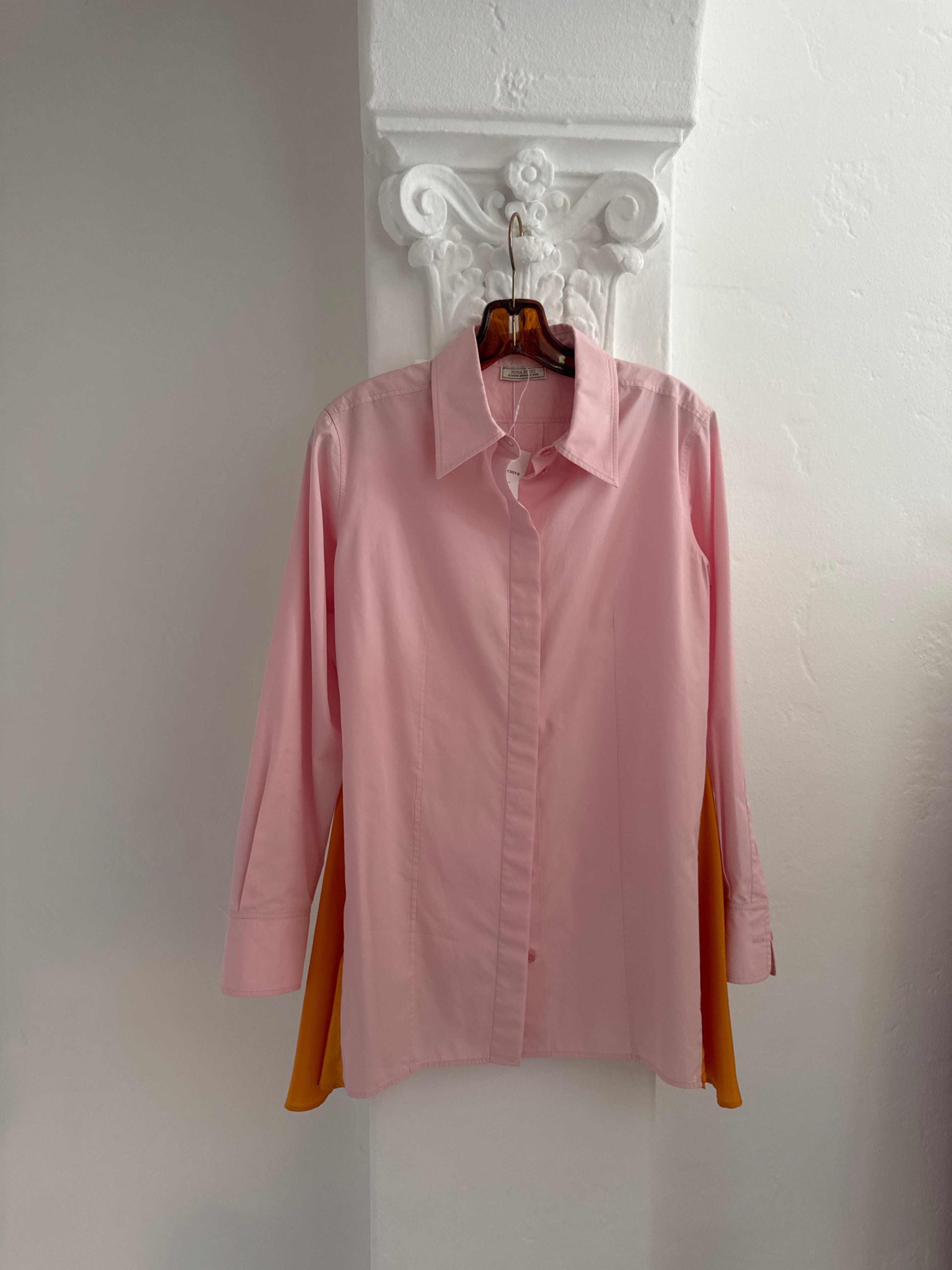Pink Shirt with Orange detailing