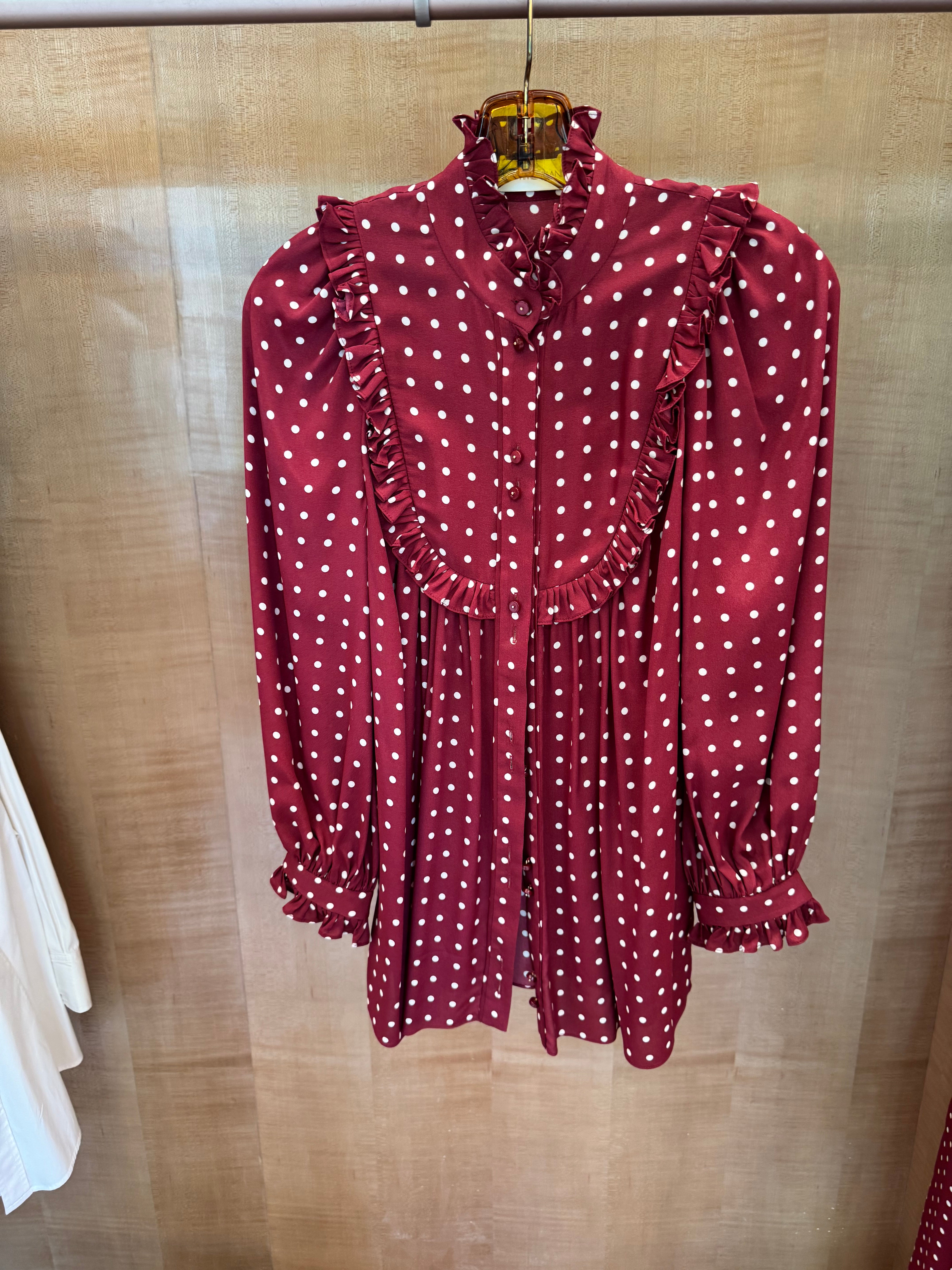 Silk Polka Dot Set