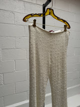 Beaded White Pants