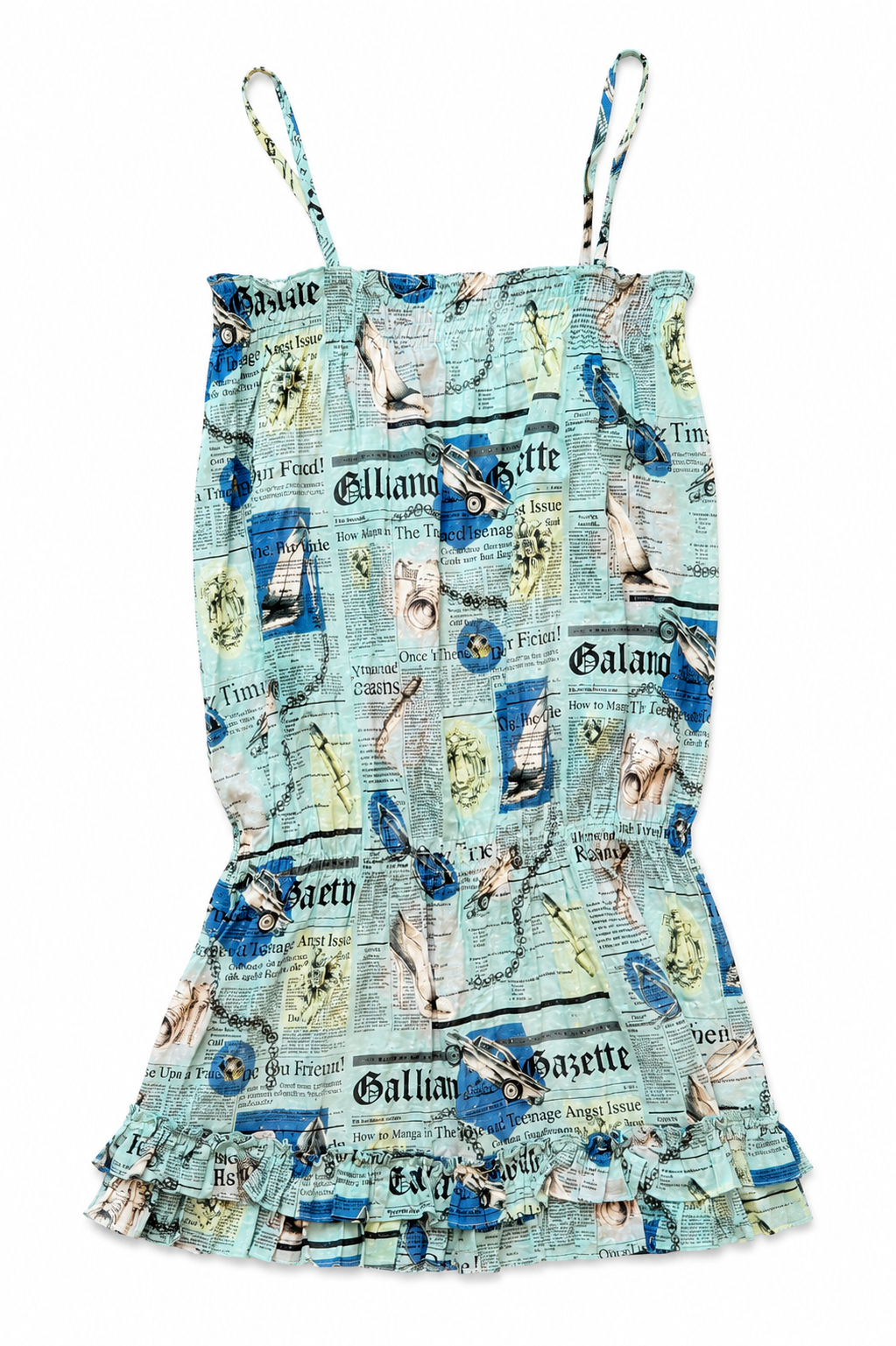 Blue Rare 2004 Newspaper Dress