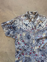 Floral Button-up Jumpsuit
