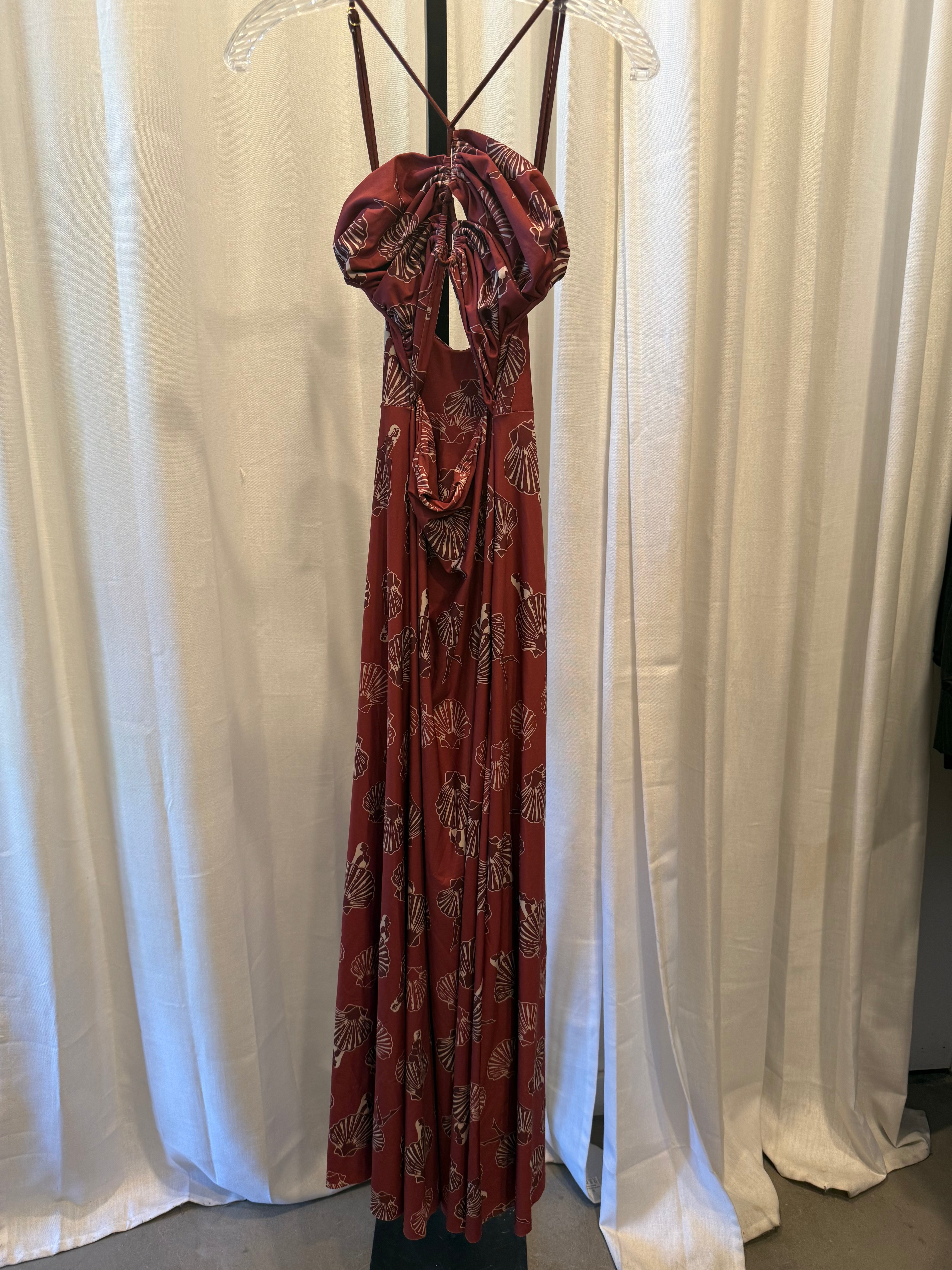 Shell maxi dress