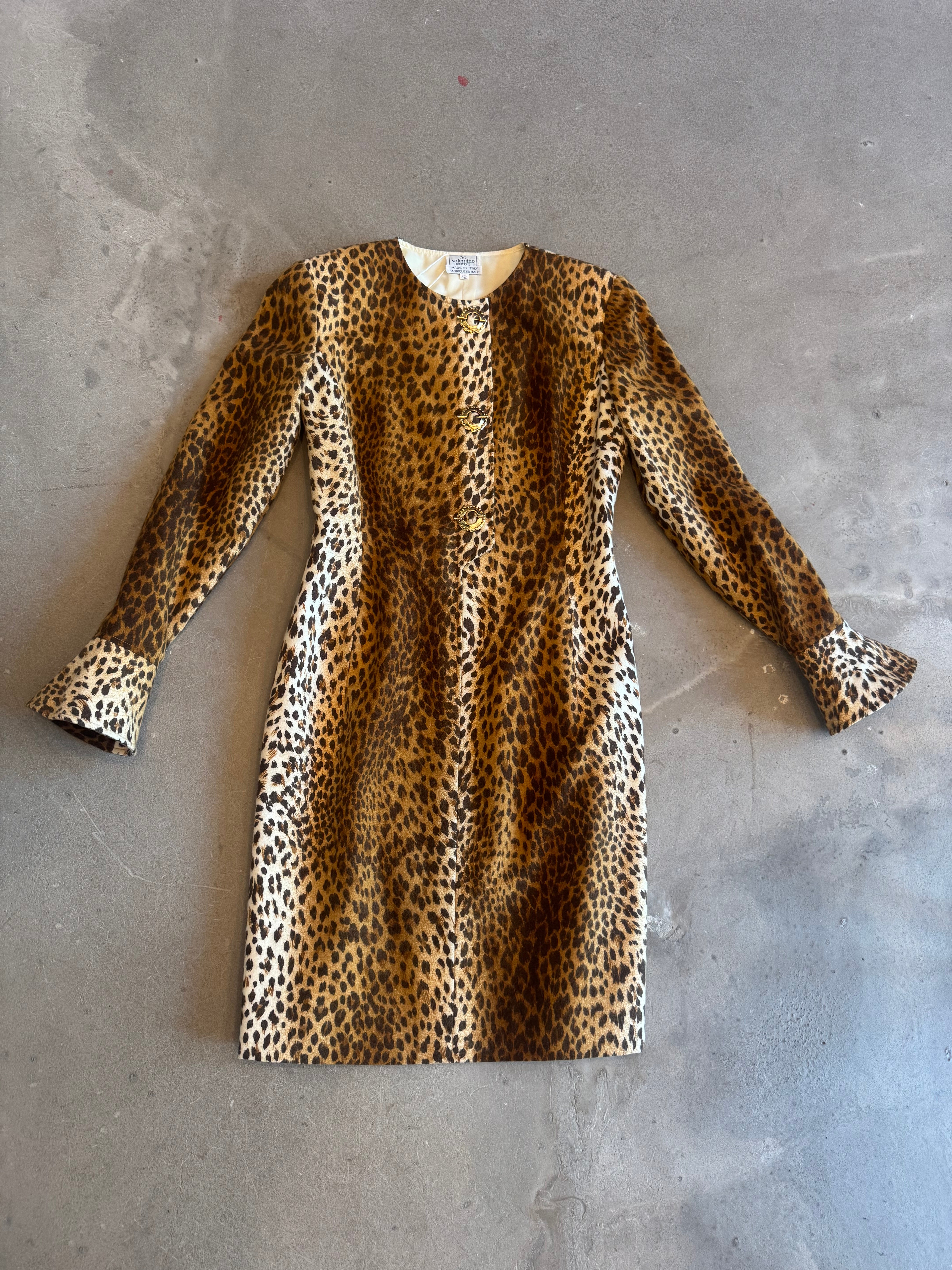 Vintage Leopard Print Dress