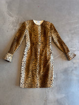 Vintage Leopard Print Dress