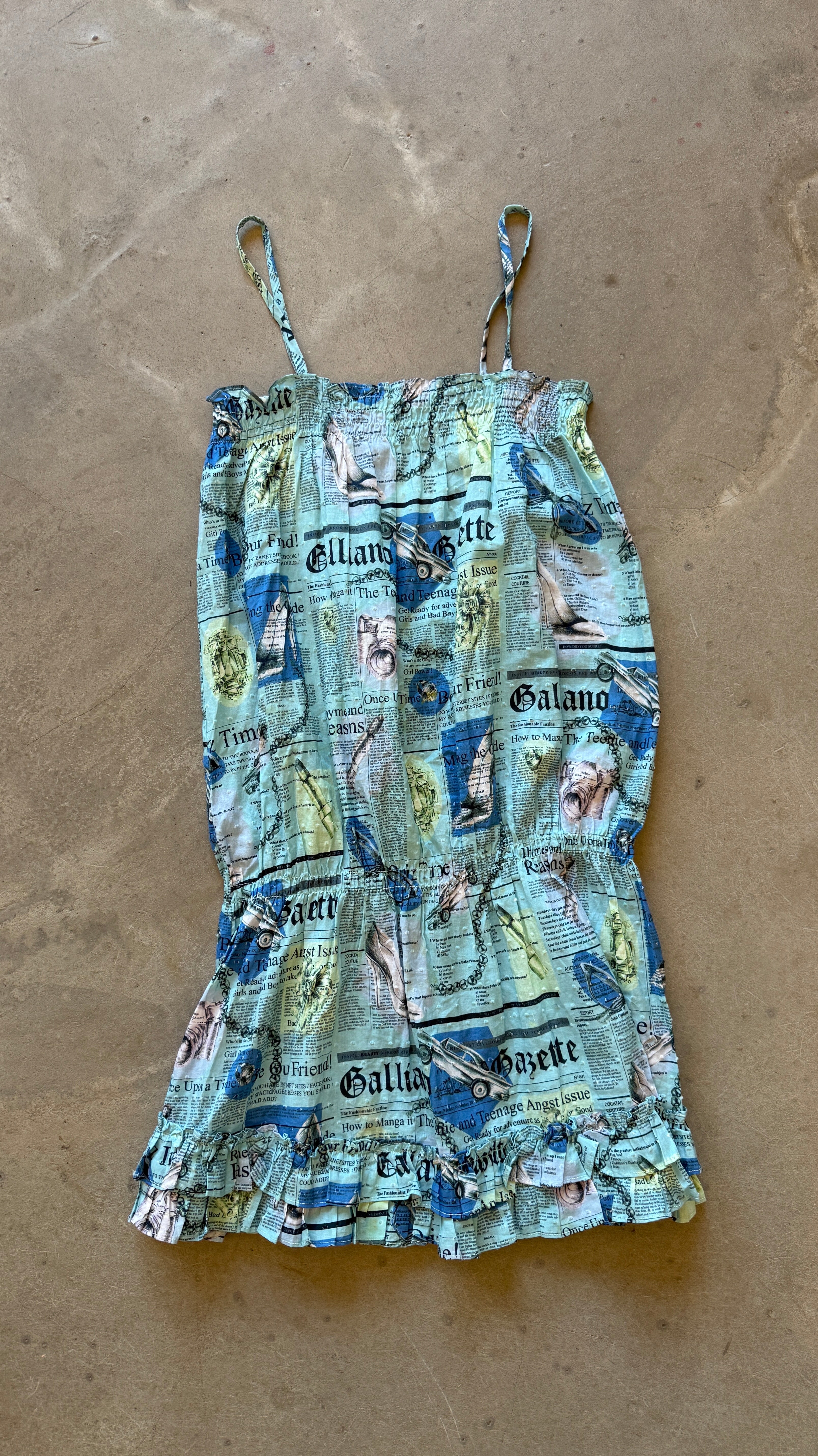 Blue Rare 2004 Newspaper Dress