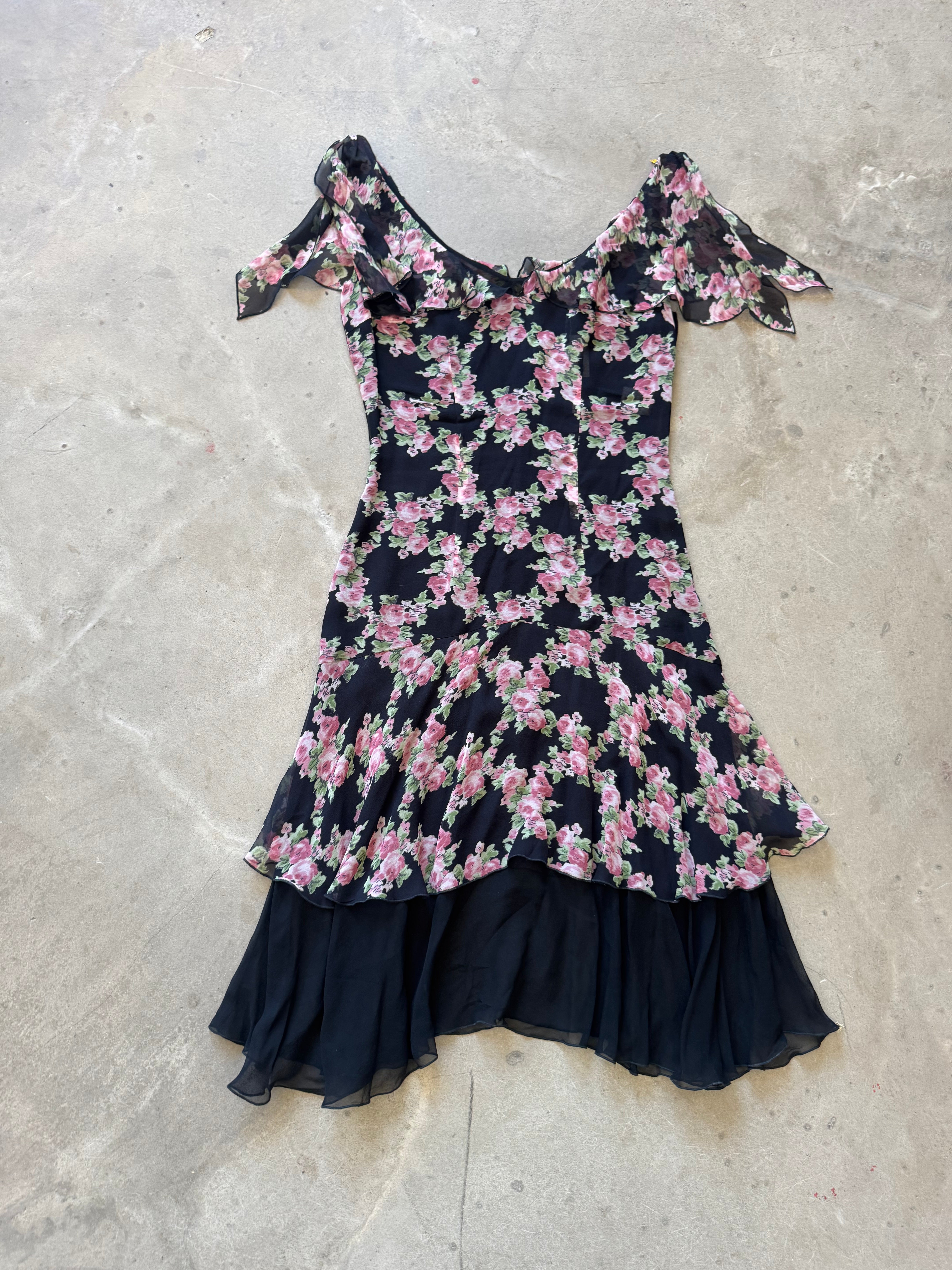 Chiffon Rose Dress