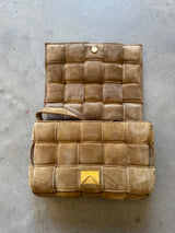Woven Suede Cassette Bag