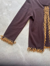 Cashmere and Wood Bead Vintage