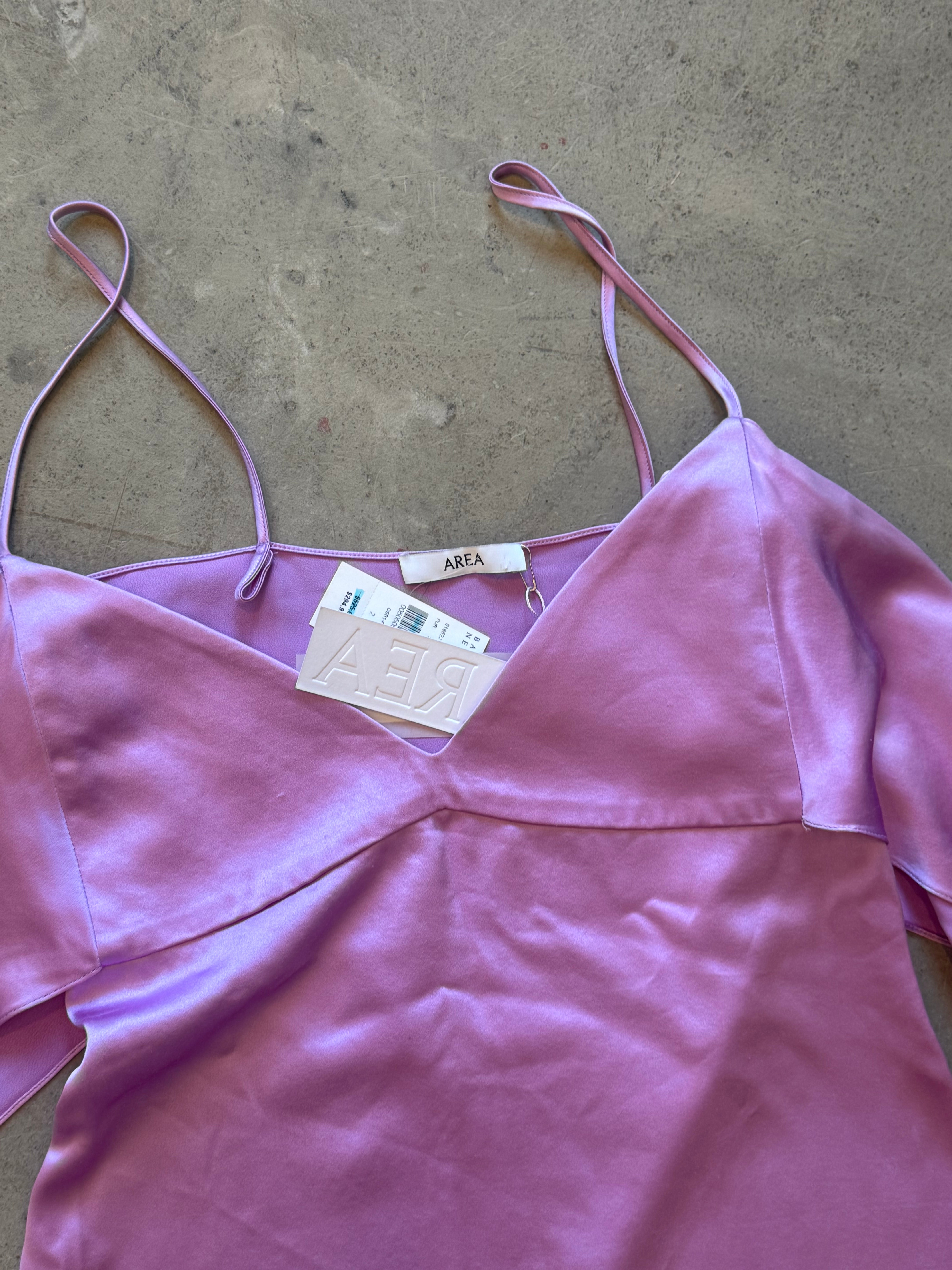 Purple Top with Draped Details