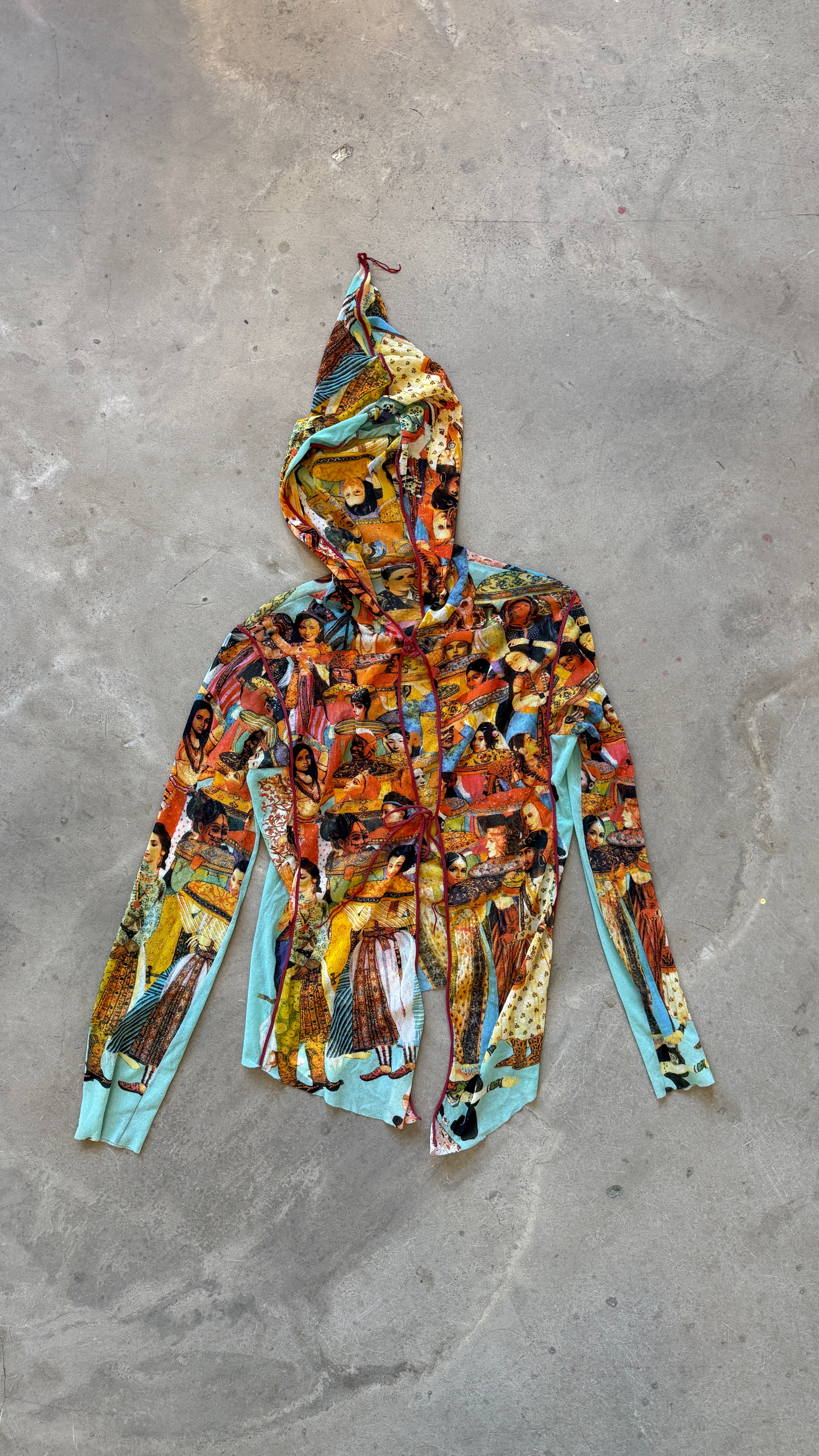 Vintage 2003 Mesh Hooded Top
