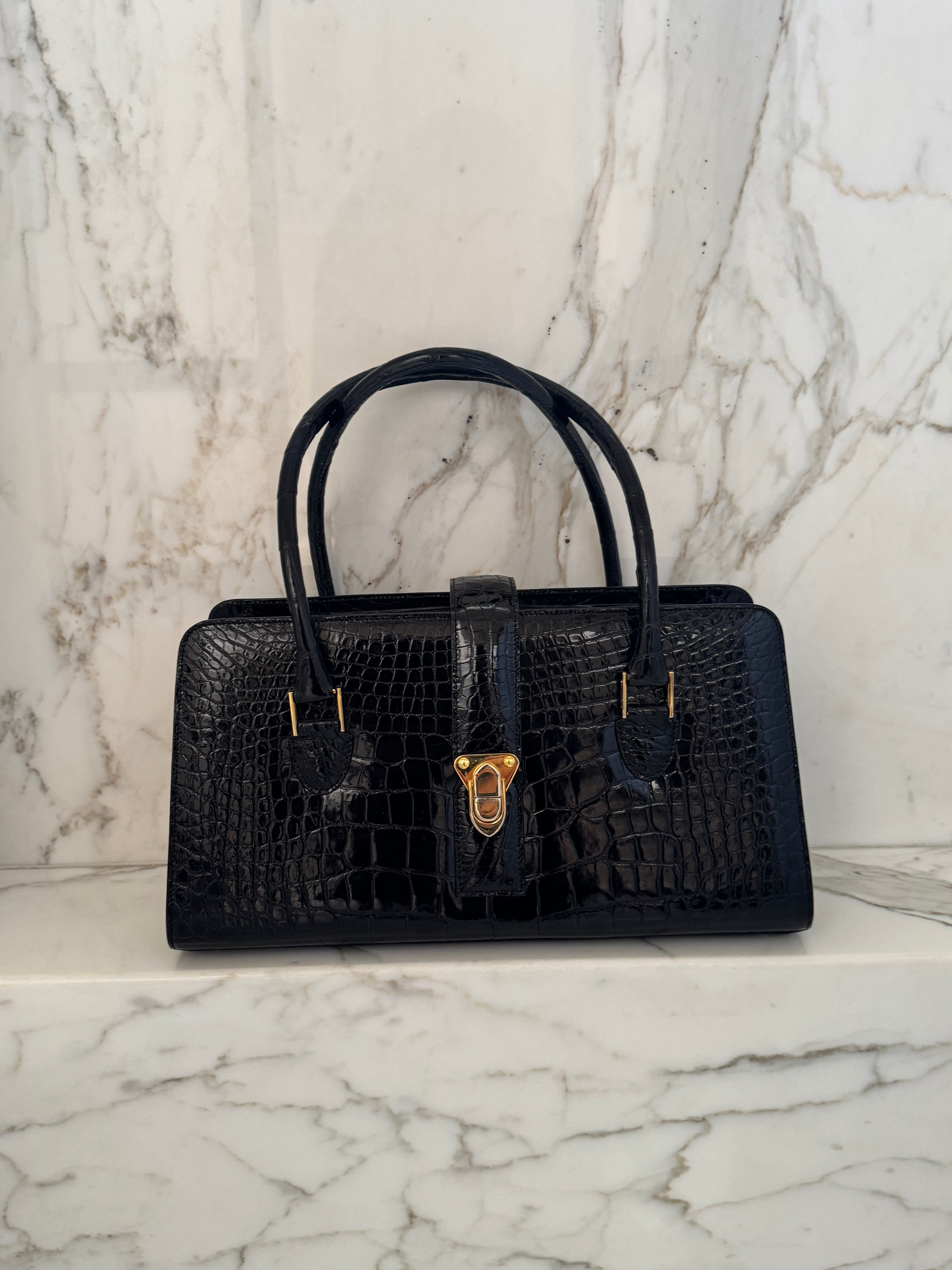Black Crocodile Bag