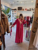 Pink Velvet Vintage Robe