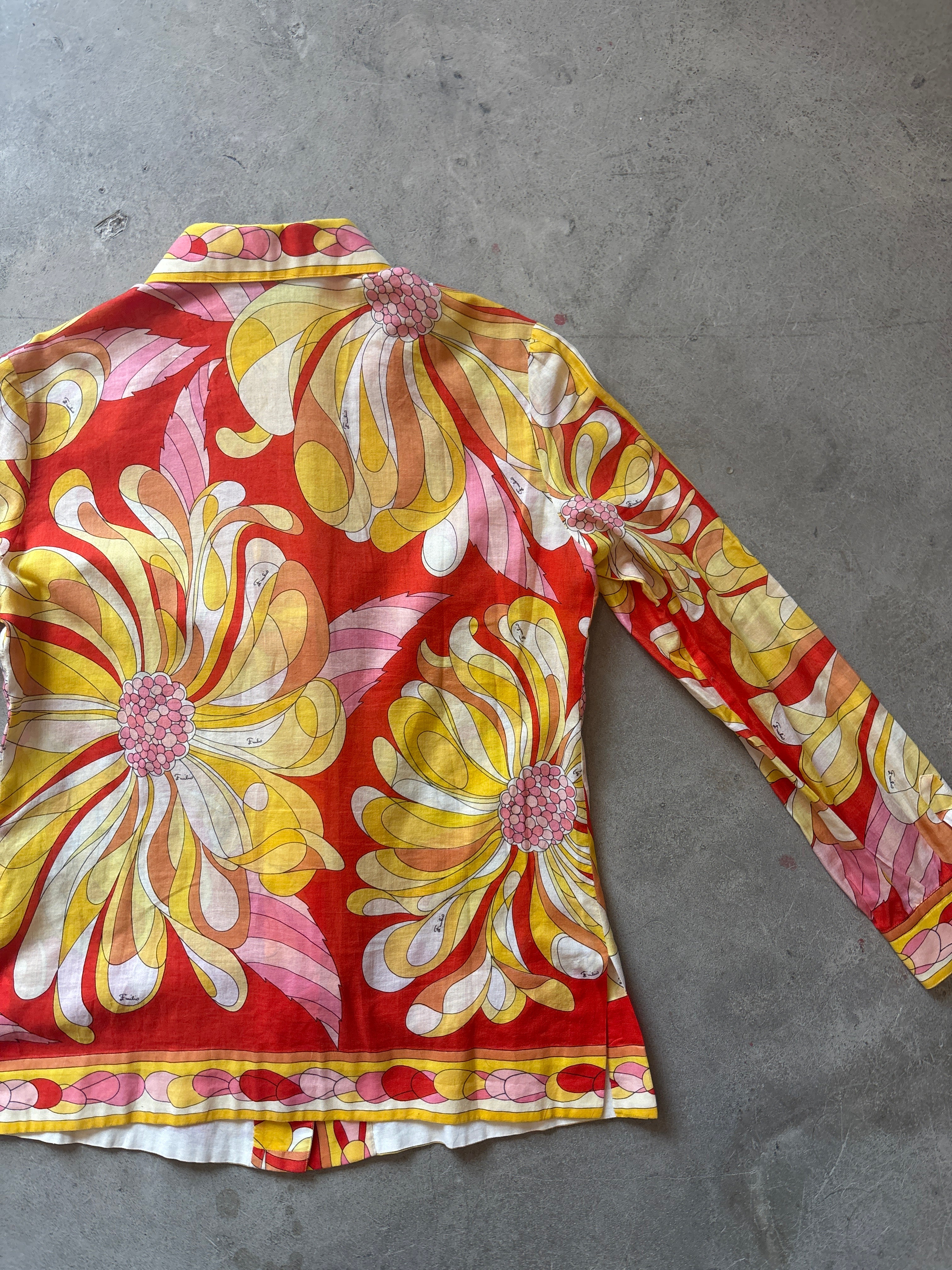 Pucci Cotton Vintage Printed Blouse