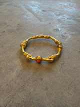 Gold and Orange Elephant Bracelet