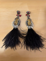 Peacock Dangle Earrings
