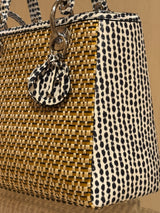 Lady Dior in Woven Bamboo and Water Snake
