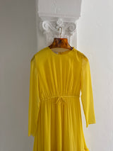 Yellow chiffon Dress