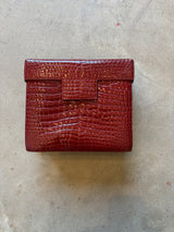 Red Crocodile Bag w/ Strap