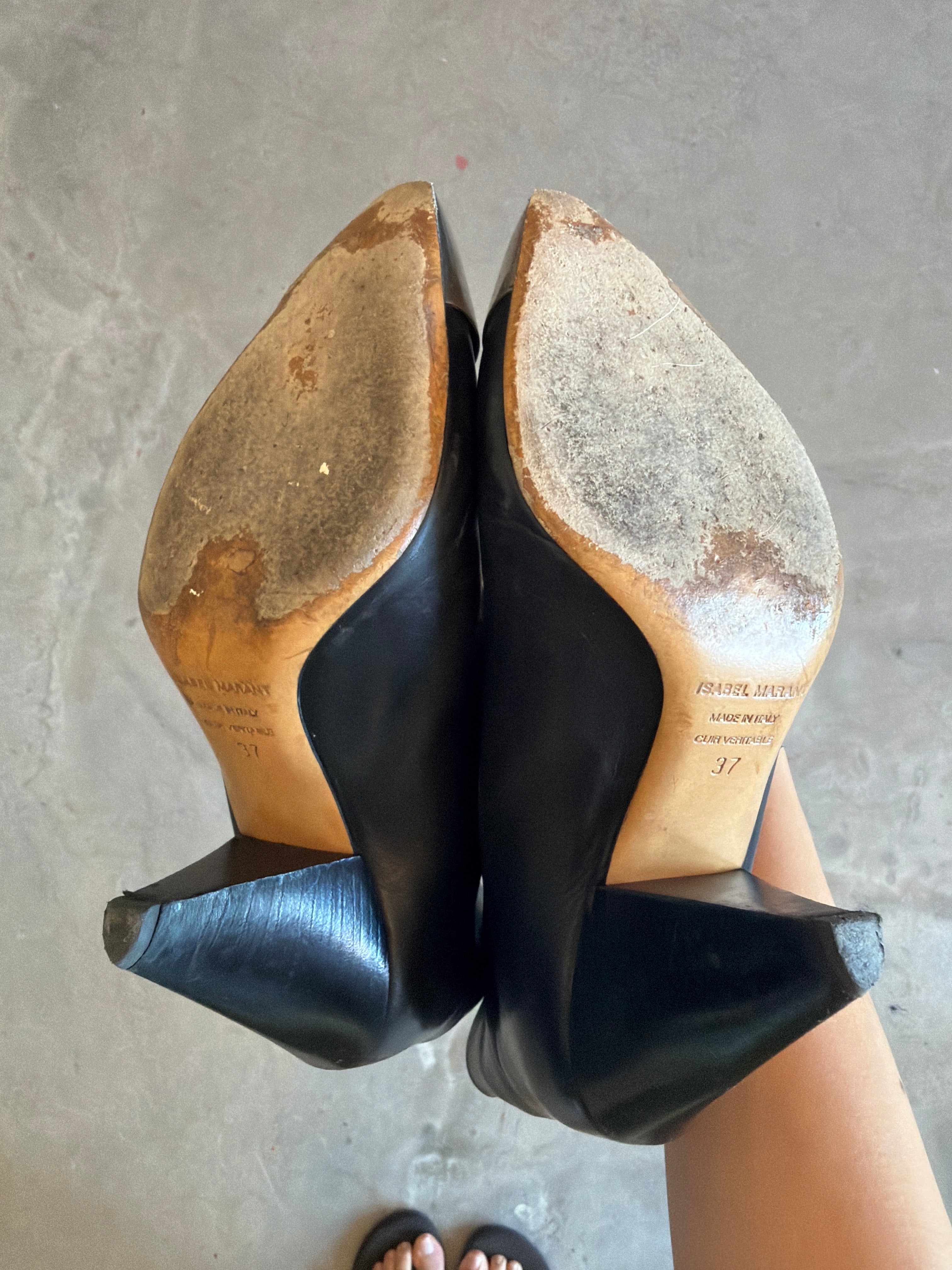 Silver Toe Boots