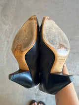 Silver Toe Boots