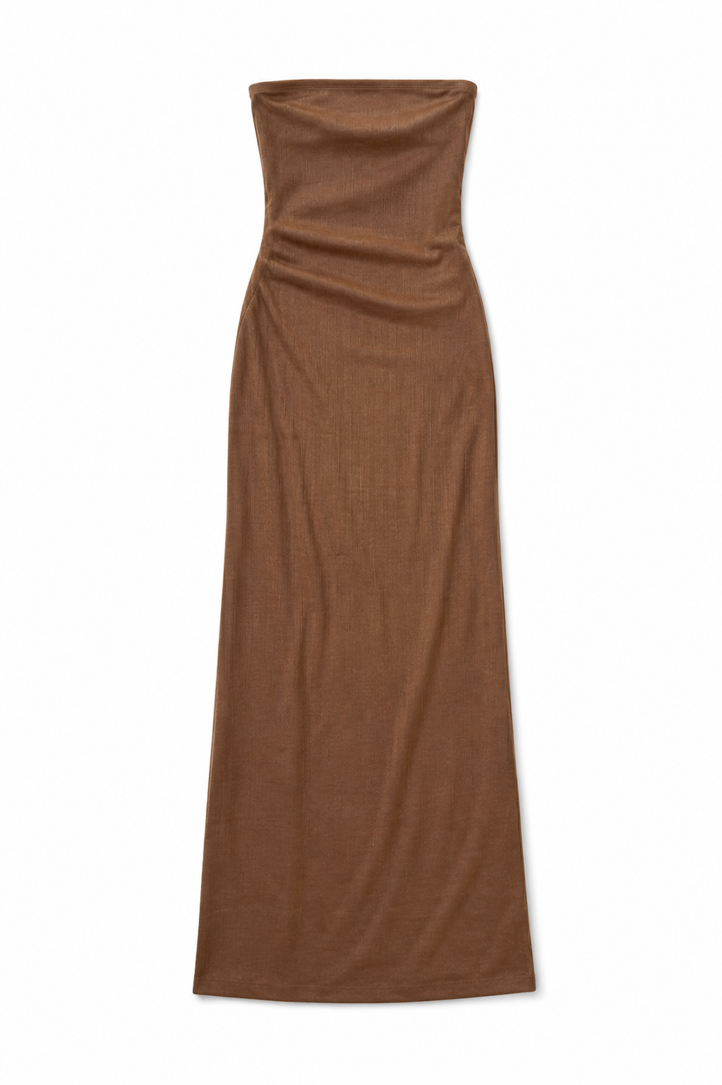 Brown Tube Maxi Dress