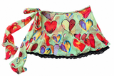 Heart Chiffon Mini Skirt