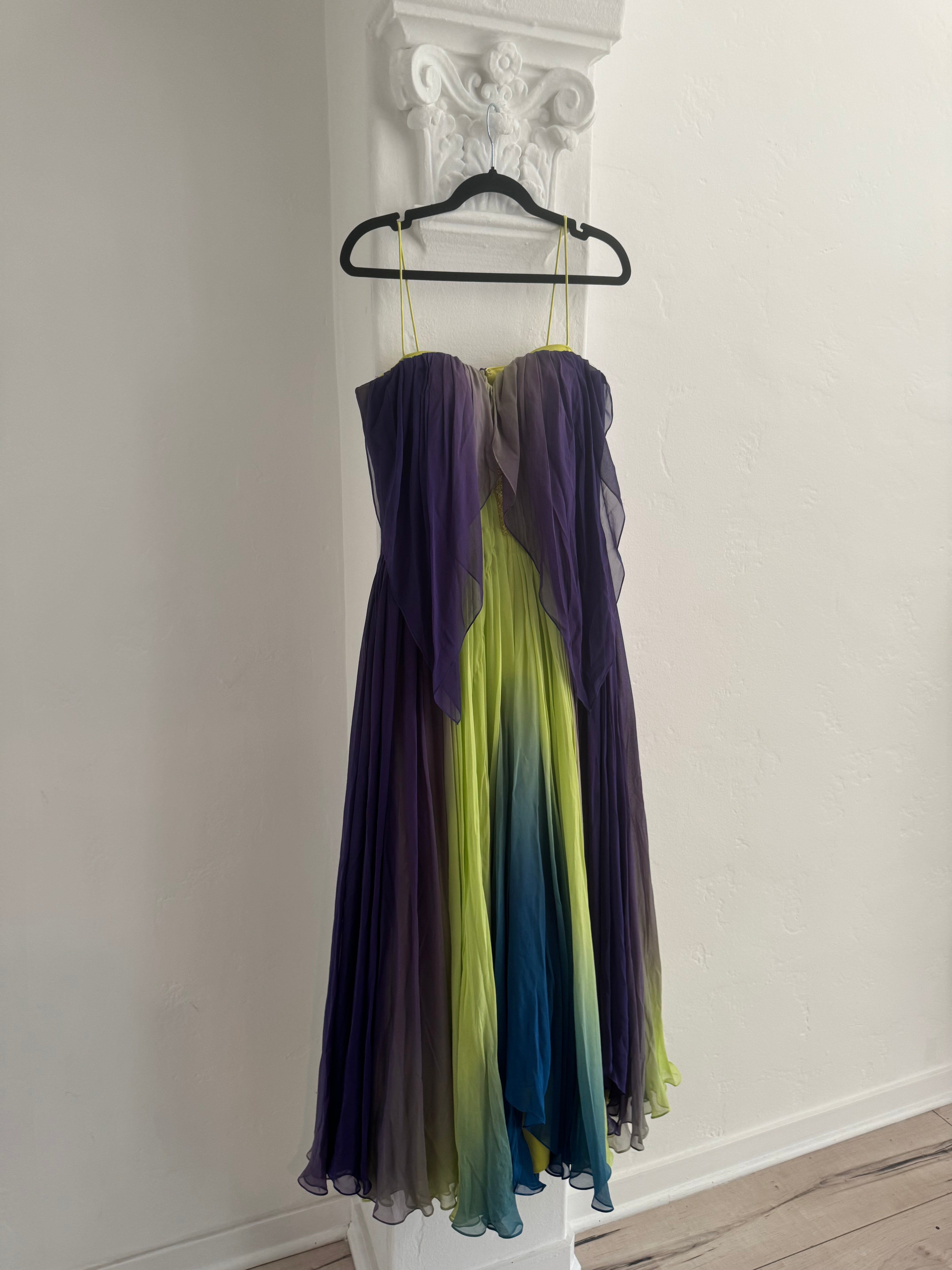 Watercolor Ciffon Dress