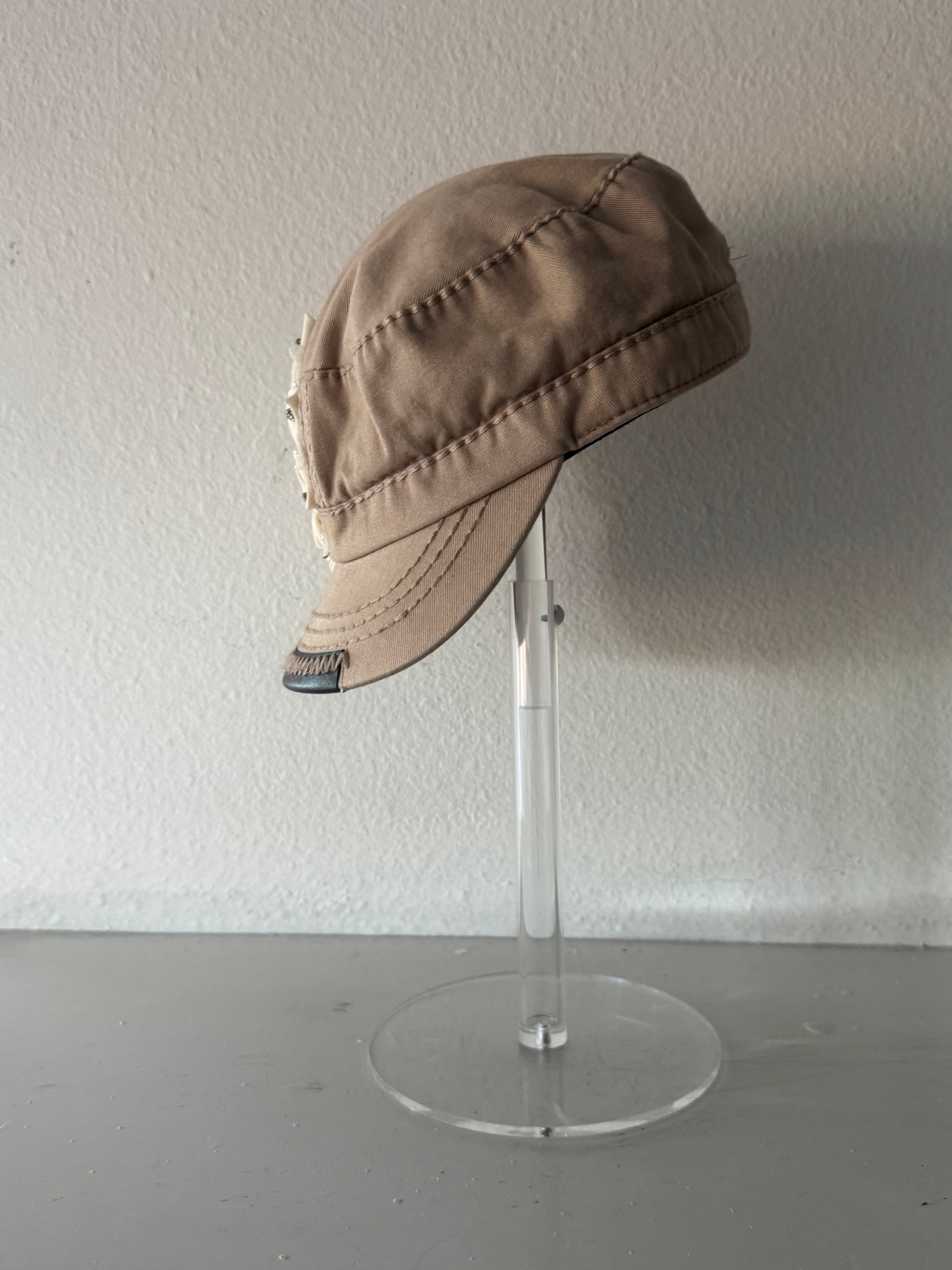 Cap with floral detail