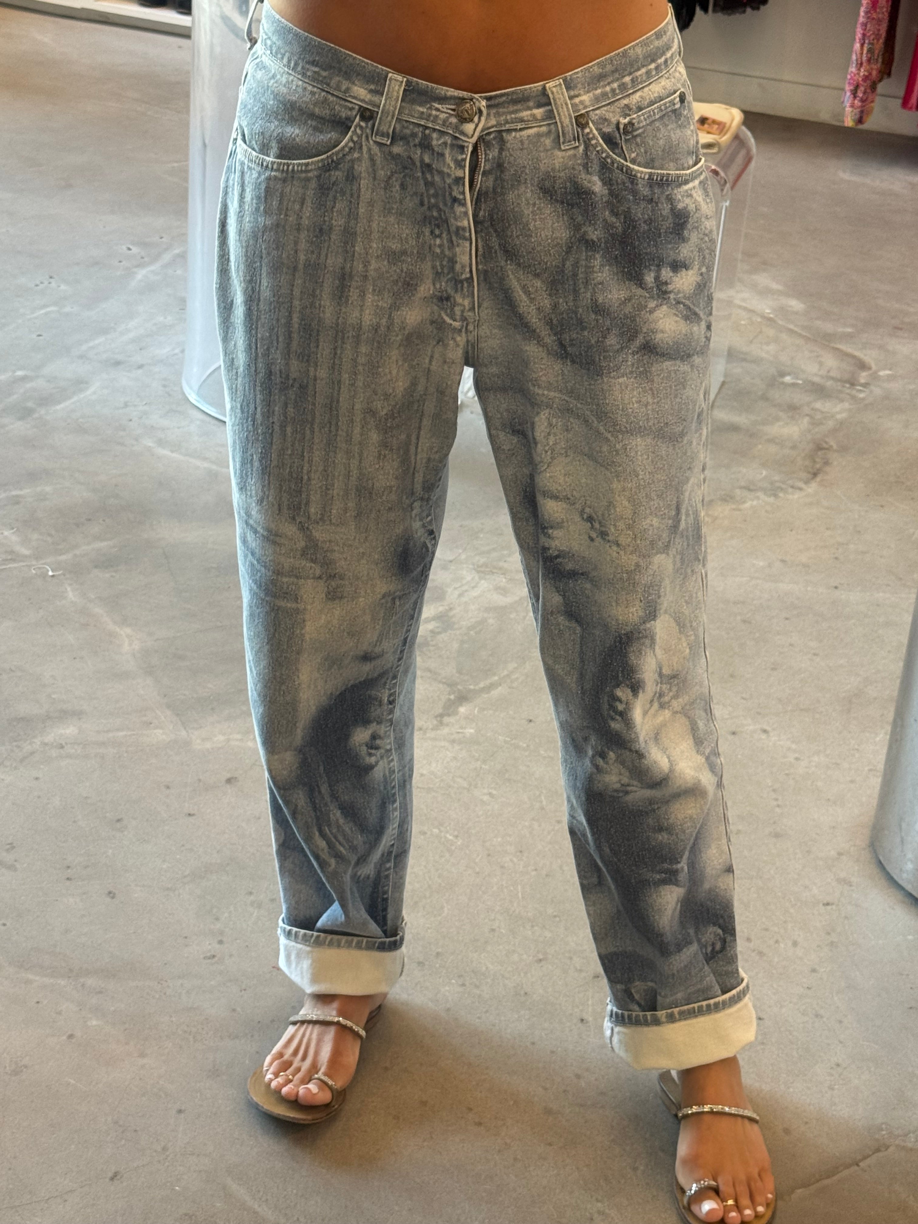 Cherub Print Denim