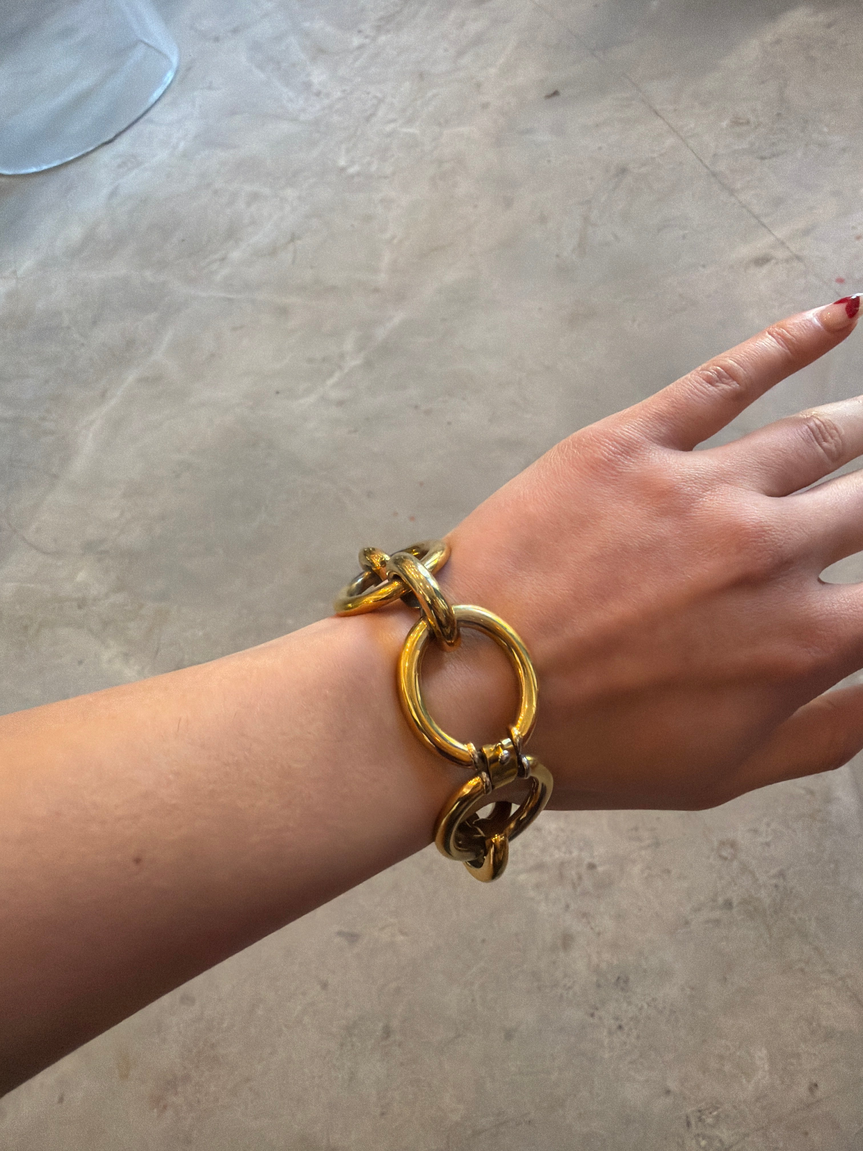 Large Loop Chain Bracelet